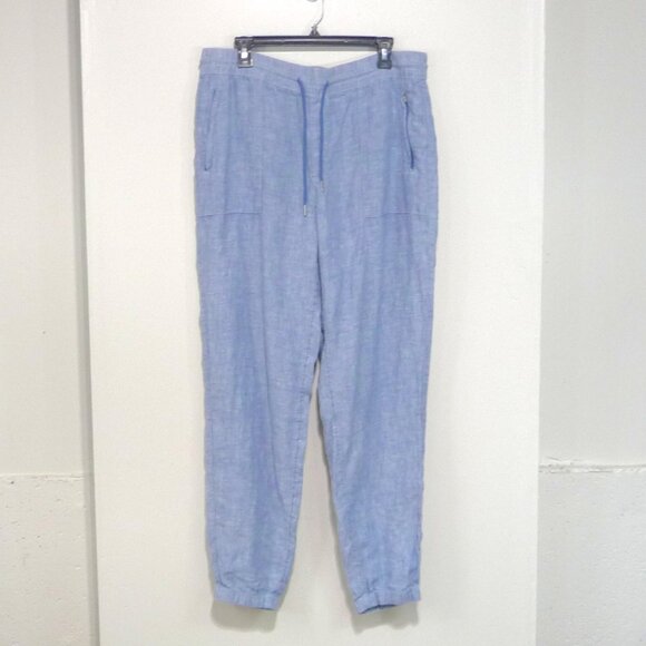 ATHLETA RETREAT LINEN JOGGERS 14 TALL - Picture 1 of 9